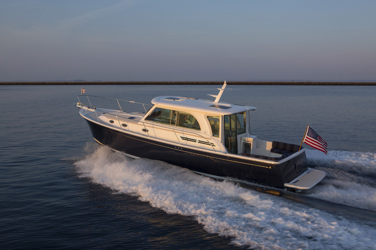 Images of the Back Cove 41 day boat built in Rockland, Maine. | Back Cove Yachts
