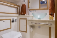 Interiors onboard Back Cove 41 in Jupiter, FL.