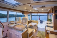 Interiors onboard Back Cove 41 in Jupiter, FL.